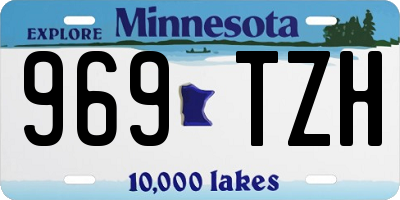 MN license plate 969TZH