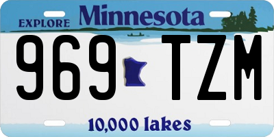 MN license plate 969TZM
