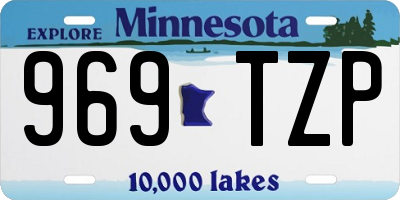 MN license plate 969TZP