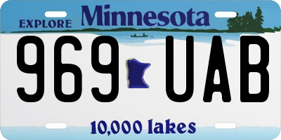 MN license plate 969UAB