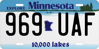 MN license plate 969UAF
