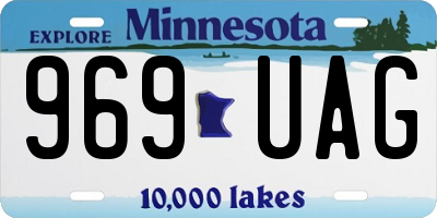 MN license plate 969UAG