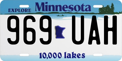 MN license plate 969UAH