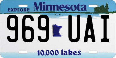 MN license plate 969UAI
