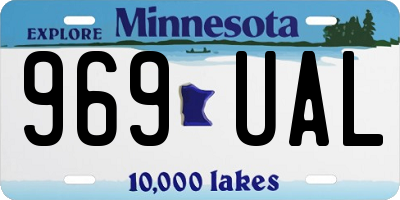 MN license plate 969UAL