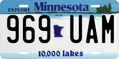 MN license plate 969UAM