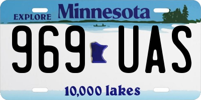 MN license plate 969UAS