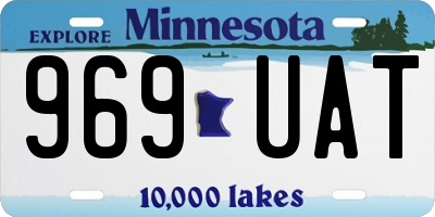 MN license plate 969UAT