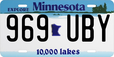 MN license plate 969UBY