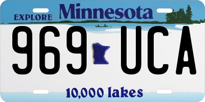 MN license plate 969UCA