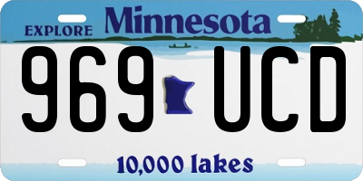 MN license plate 969UCD