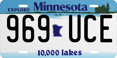 MN license plate 969UCE