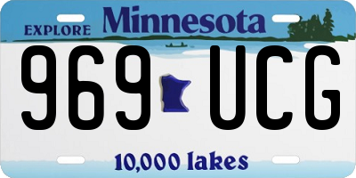 MN license plate 969UCG