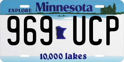 MN license plate 969UCP