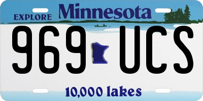 MN license plate 969UCS