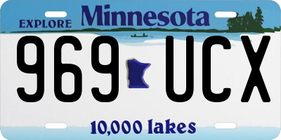 MN license plate 969UCX