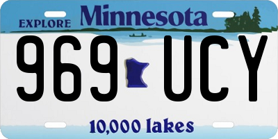MN license plate 969UCY