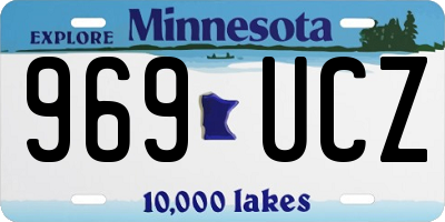 MN license plate 969UCZ