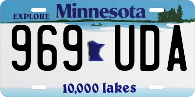 MN license plate 969UDA