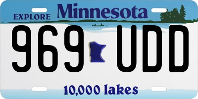 MN license plate 969UDD