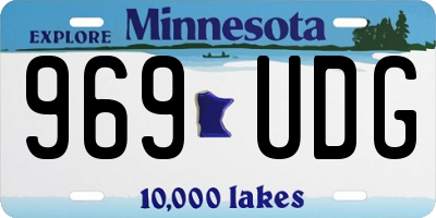 MN license plate 969UDG