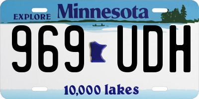 MN license plate 969UDH