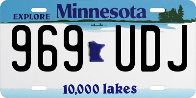MN license plate 969UDJ