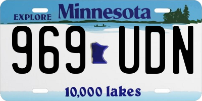 MN license plate 969UDN