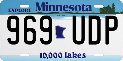 MN license plate 969UDP
