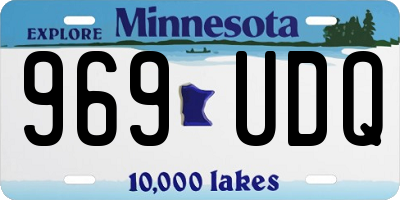 MN license plate 969UDQ