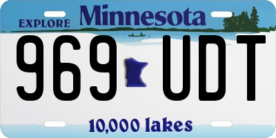 MN license plate 969UDT