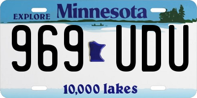 MN license plate 969UDU