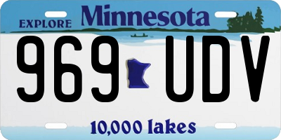 MN license plate 969UDV