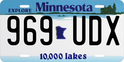 MN license plate 969UDX