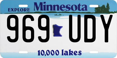 MN license plate 969UDY