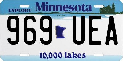 MN license plate 969UEA