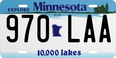 MN license plate 970LAA