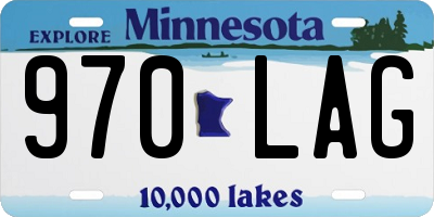 MN license plate 970LAG