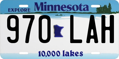 MN license plate 970LAH