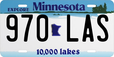 MN license plate 970LAS