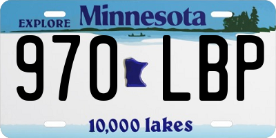 MN license plate 970LBP