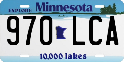 MN license plate 970LCA