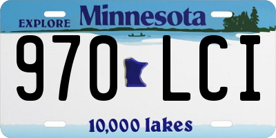 MN license plate 970LCI