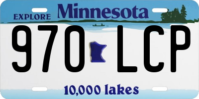 MN license plate 970LCP