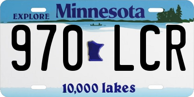 MN license plate 970LCR