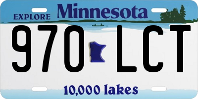 MN license plate 970LCT