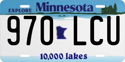 MN license plate 970LCU