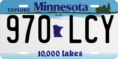 MN license plate 970LCY
