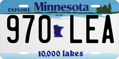 MN license plate 970LEA