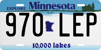 MN license plate 970LEP